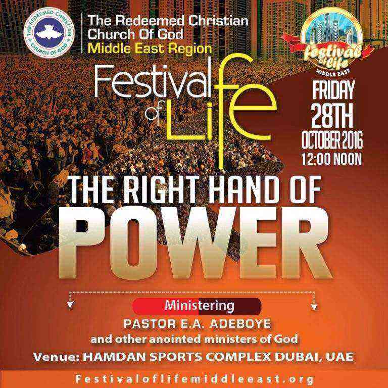 Rccg Festival Of Life Middle East 2016 768X768