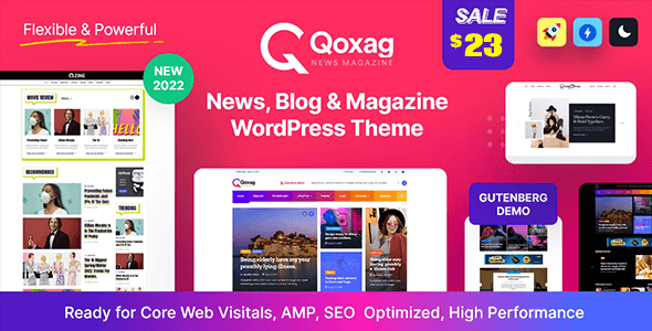 Qoxag Wordpress News Magazine Theme 1